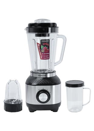 Hamilton Blender Grinder & Juice Cup 3 in 1 600W 1.8L Copper Motor HT3348BR | Al Shabib Qatar