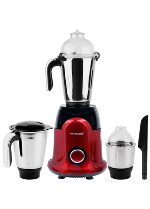 Hamilton Kitchen Master Mixer Grinder 3 in 1 1000W 3 SS Jars HT3372GM | الشبيب قطر