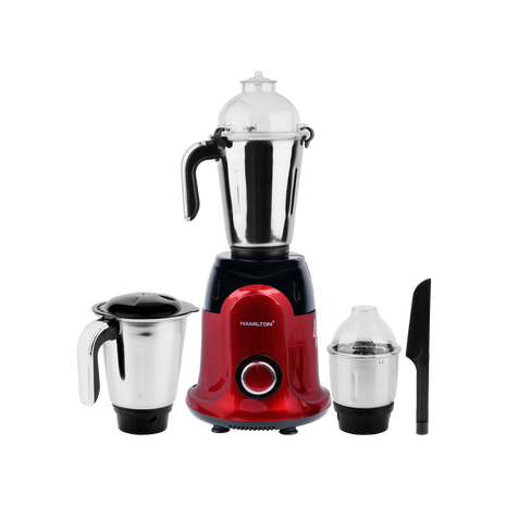 Hamilton Kitchen Master Mixer Grinder 3 in 1 1000W 3 SS Jars HT3372GM | الشبيب قطر
