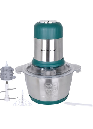 Hamilton Food Chopper & Mixer 3 in 1 500W 2L Garlic Peeler HT3813CH | Al Shabib Qatar