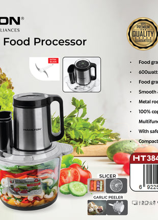 Hamilton Digital Food Processor 6 in 1 600W 3L HT3840CH | Al Shabib Qatar