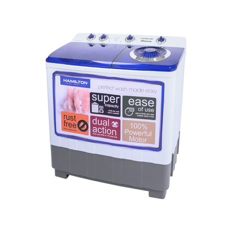 Hamilton Washing Machine Twin Tub 18KG HT5628WM | Al Shabib Qatar - Hamilton Qatar | Al Shabib