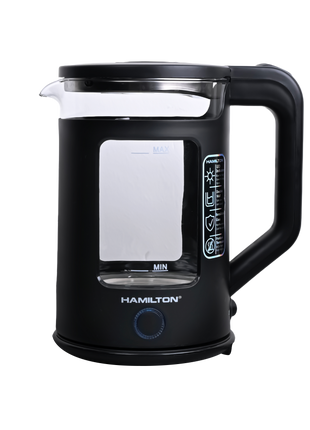 Hamilton Double Layer Electric Kettle 1.7L 1500W 304 SS HT5800EK | Al Shabib Qatar