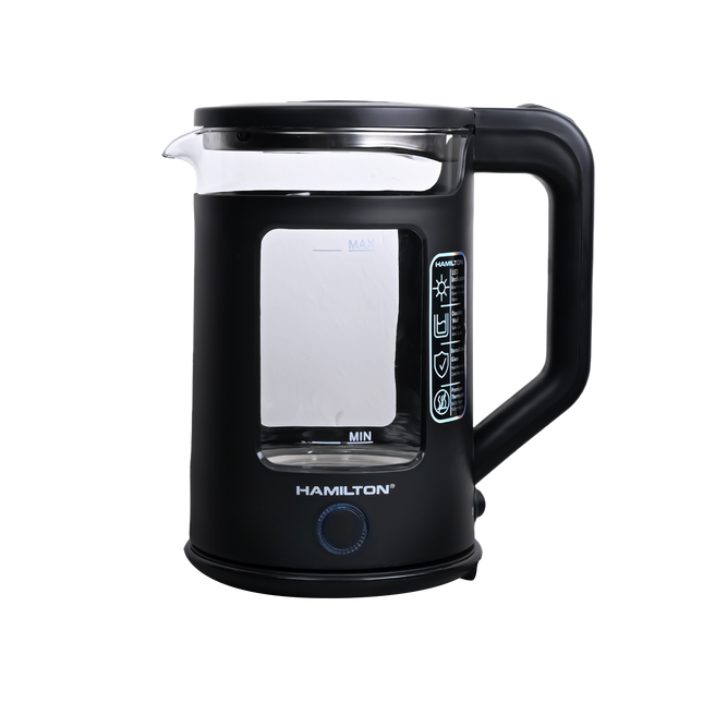 Hamilton Double Layer Electric Kettle 1.7L 1500W 304 SS HT5800EK | Al Shabib Qatar