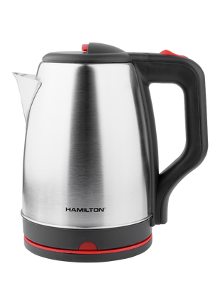 Hamilton Stainless Steel Electric Kettle 1500W 2L HT5803EK | Al Shabib Qatar