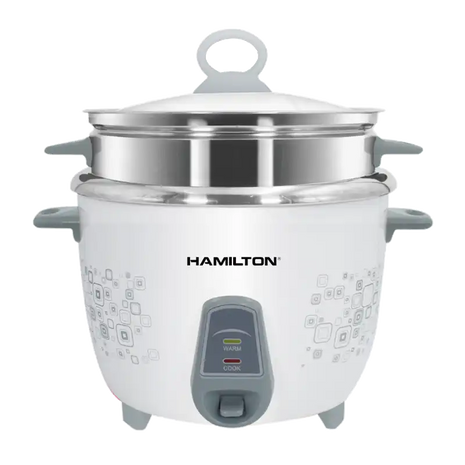 Hamilton Rice Cooker 1.0L 400W 304 Stainless Steel Inner Pot HT5811RC | Al Shabib Qatar