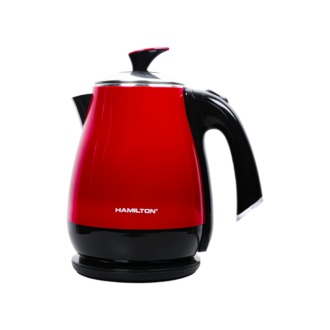 Hamilton Double Layer Electric Kettle 1.5L 1500W 304 SS HT5813EK | Al Shabib Qatar