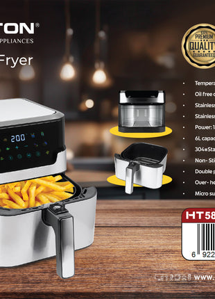 Hamilton 4-in-1 Digital Air Fryer 6L with SS Inner HT5826AF