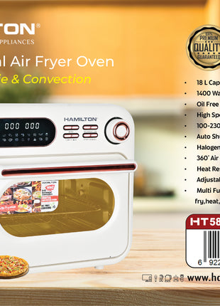 Hamilton Digital Air Fryer Oven 3 in 1 HT5860AF | Al Shabib Qatar - Hamilton Qatar | Al Shabib