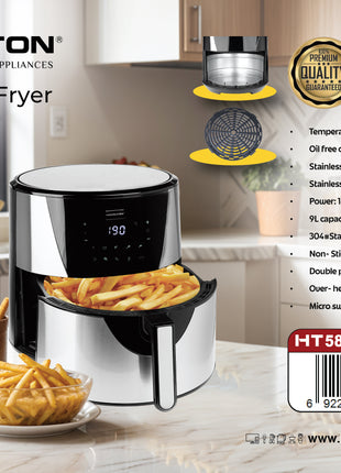 Hamilton Digital Air Fryer HT5872AF | Al Shabib Qatar - Hamilton Qatar | Al Shabib
