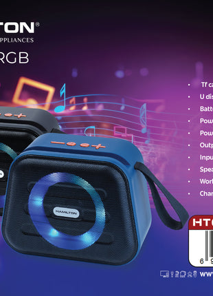 مكبر صوت بلوتوث محمول هاميلتون 5 واط RGB تايب سي HT6218 | الشبيب قطر