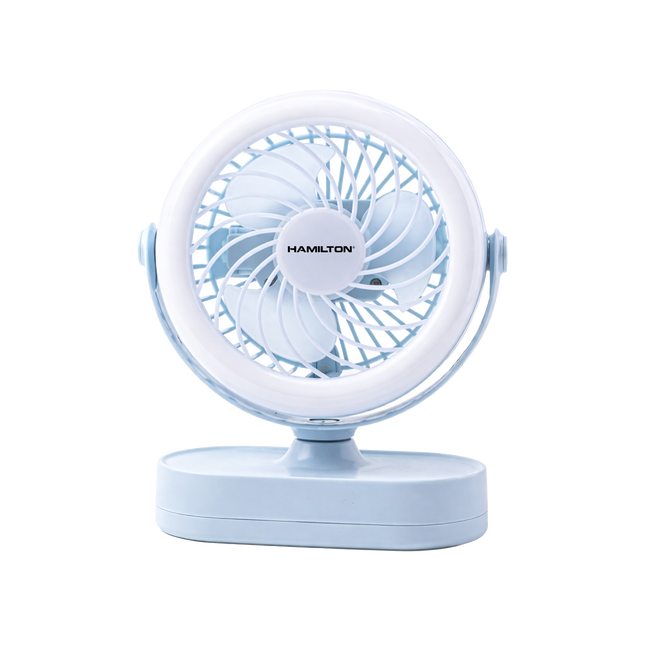 Rechargeable Portable Fan & Led Light 4″ – HT7084