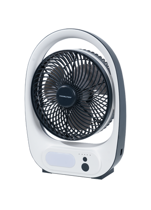 Hamilton Rechargeable 8" Table Fan with LED Light HT7085 | Al Shabib Qatar