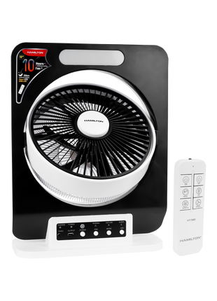 Hamilton Rechargeable Fan 12 Inch LED Night Light 30W HT7093