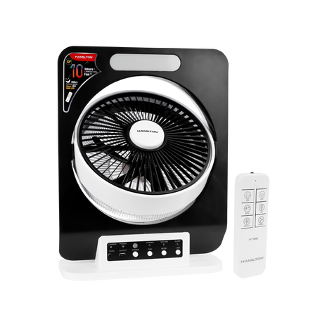 Hamilton Rechargeable Fan 12 Inch LED Night Light 30W HT7093