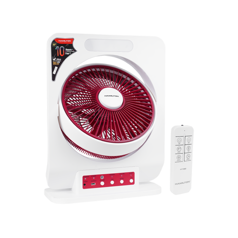 Hamilton Rechargeable Fan 12 Inch LED Night Light 30W HT7093