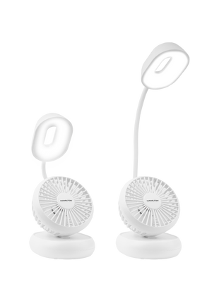 Hamilton 4" Rechargeable Desk Lamp & Fan 2 in 1 3W HT7094 | Al Shabib Qatar