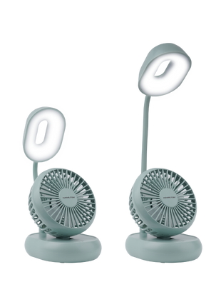 Hamilton 4" Rechargeable Desk Lamp & Fan 2 in 1 3W HT7094 | Al Shabib Qatar