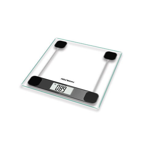 Hamilton Digital Bathroom Scale 180kg Tempered Glass with LED HT717