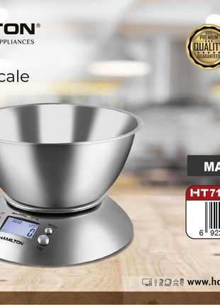 Hamilton Digital Kitchen Scale 5kg LCD Display HT719 | Al Shabib Qatar