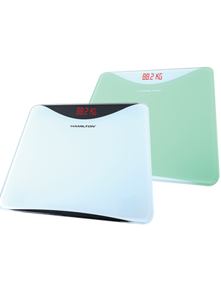 Hamilton Digital Bathroom Scale 180kg Tempered Glass HT722BS | Al Shabib Qatar