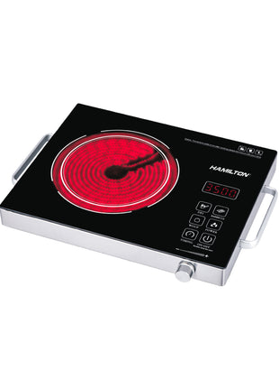 Hamilton Single Burner Digital Infrared Cooker 2000W Ceramic SS HT816IC | Al Shabib Qatar