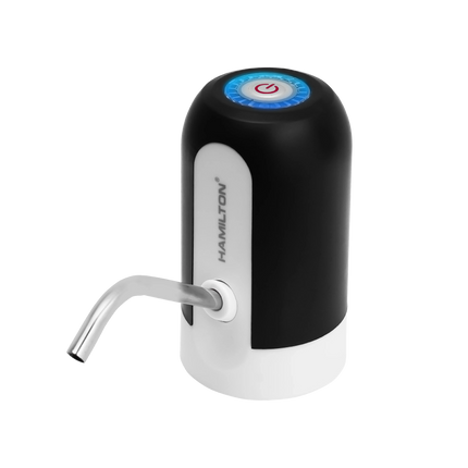 Electric water dispenser pump with stainless steel spout and top power button