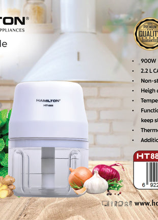 Hamilton Rechargeable Chopper HT8808 | Al Shabib Qatar - Hamilton Qatar | Al Shabib