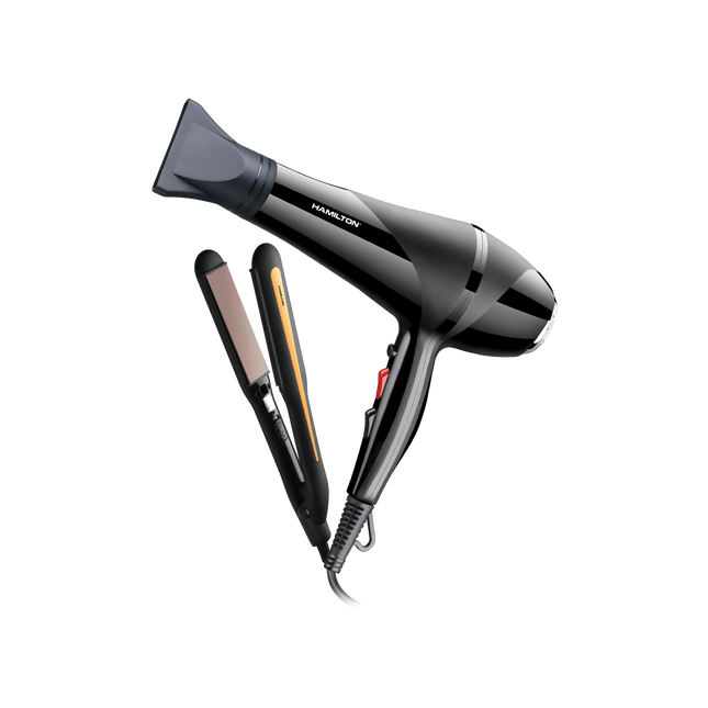 2 In 1 Combo Professional Hair Dryer & Lamp Hair Straightener – HT8828HD+HT8833HS