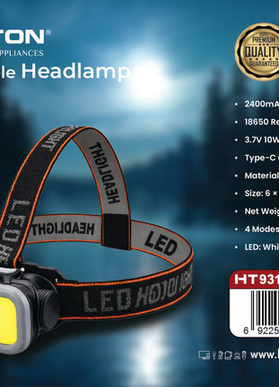 Hamilton Rechargeable LED Head Lamp HT931HL | Al Shabib Qatar - Hamilton Qatar | Al Shabib