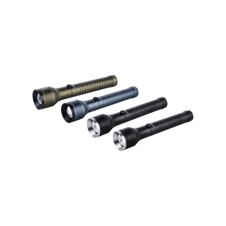 Hamilton Zoomable LED Flashlight 7W 4-in-1 Platinum Combo 1800m Range HT942-2SCX4
