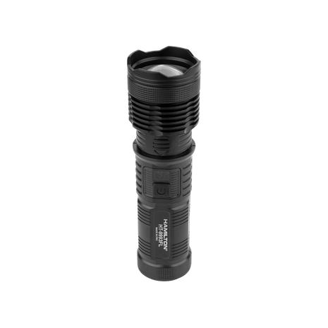 Hamilton Rechargeable Zoomable Flashlight Dual Light Source with Digital Display HT9993FL