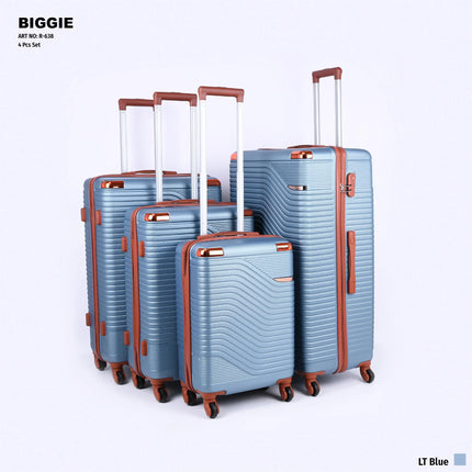 Biggie Hard Trolley Bag Set 4 Piece Model BIG4D