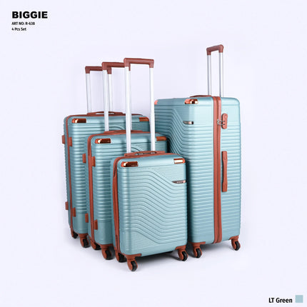 Biggie Hard Trolley Bag Set 4 Piece Model BIG4D