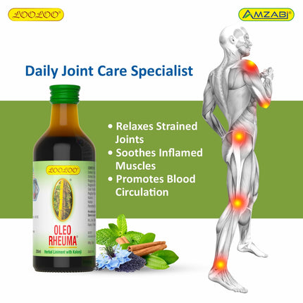 OLEO RHEUMA Herbal Liniment Oil 200ML (Model OLEO200ML)