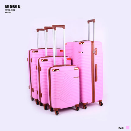 Biggie Hard Trolley Bag Set 4 Piece Model BIG4D