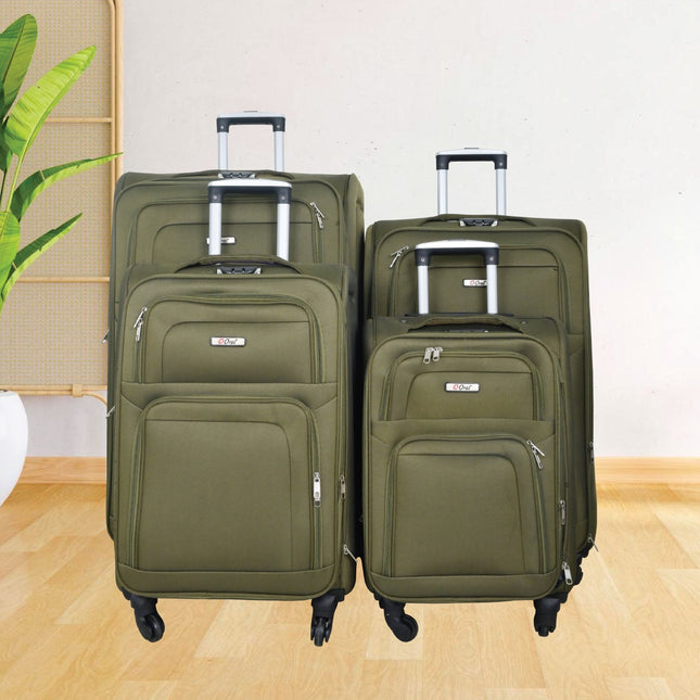 Oral Soft Trolley Bag Set 4 Piece 4 Wheel Model ORA4D