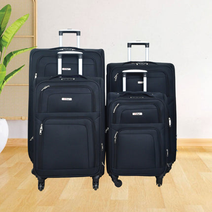 Oral Soft Trolley Bag Set 4 Piece 4 Wheel Model ORA4D