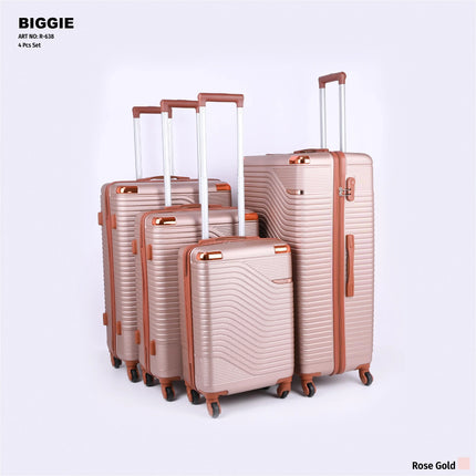 Biggie Hard Trolley Bag Set 4 Piece Model BIG4D
