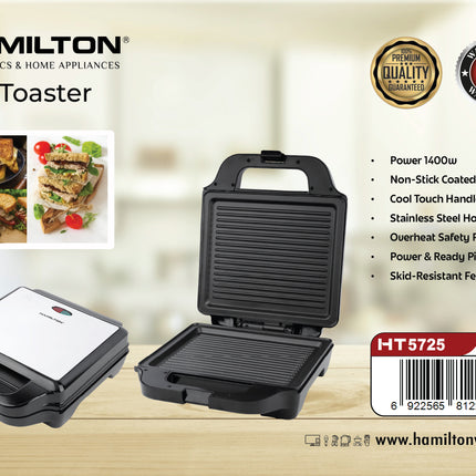 Hamilton Grill Toaster HT5725 | Al Shabib Qatar - Hamilton Qatar | Al Shabib