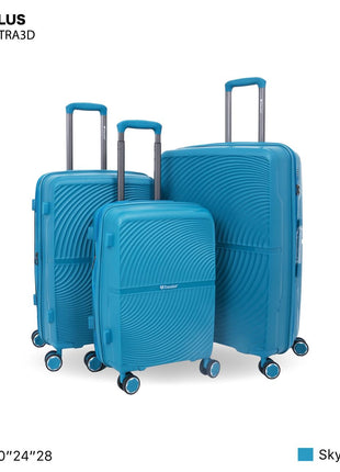 Travelus Hard Trolley 3-Piece Set 20 24 28 Inch - Model TRA3D