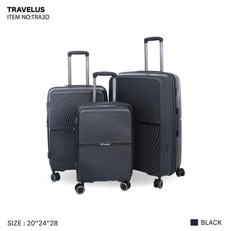 Travelus Hard Trolley 3-Piece Set 20 24 28 Inch - Model TRA3D