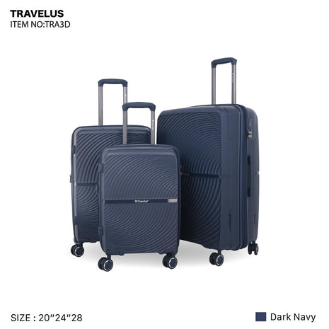 Travelus Hard Trolley 3-Piece Set 20 24 28 Inch - Model TRA3D