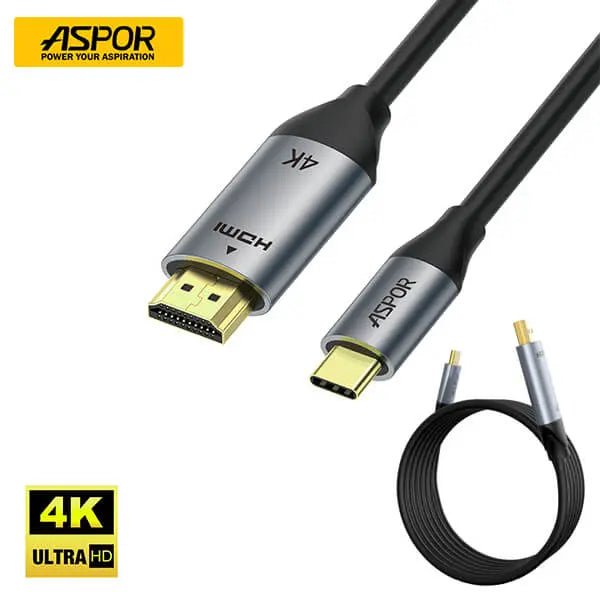 Al Shabib ASPOR A271 USB - C TO HDMI DIGITAL HD CABLE 4K ULTRA HD Qatar