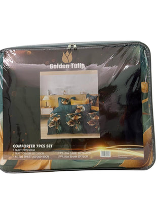 Al Shabib Golden Tulip Comforter Set 7 Piece 230 x 250 cm Model GOL6923 Qatar