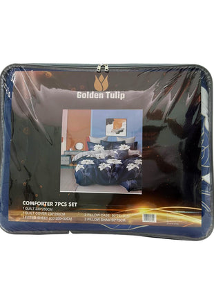 Al Shabib Golden Tulip Comforter Set 7 Piece 230 x 250 cm Model GOL6923 Qatar