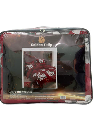 Al Shabib Golden Tulip Comforter Set 7 Piece 230 x 250 cm Model GOL6923 Qatar