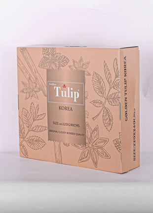 Al Shabib Golden Tulip Flannel Box Blanket 220 x 240 cm Model GTFLANNEL Qatar