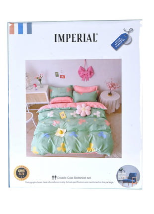 Al Shabib Imperial Bed Sheet Set 3 Piece Double 230 x 250 cm Model IMBD Qatar