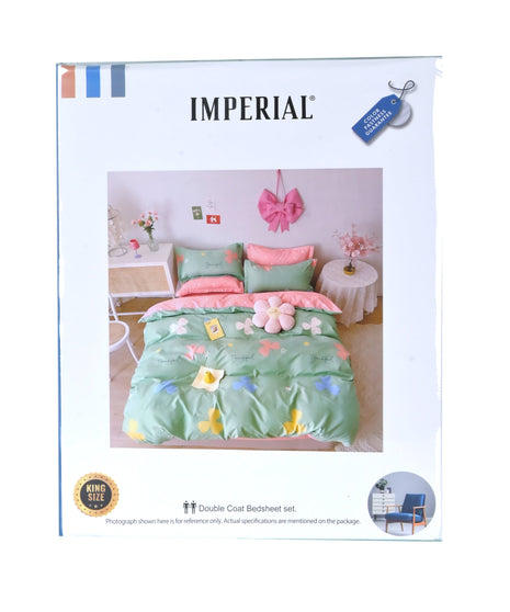 Al Shabib Imperial Bed Sheet Set 3 Piece Double 230 x 250 cm Model IMBD Qatar